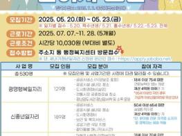 광명시, 하반기 공공일자리 530개 창출…민생경제 회복에 총력 기사 이미지