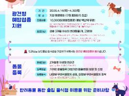 강남구, 반려동물 광견병 예방백신 무료 지원 기사 이미지